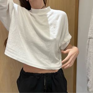 White high neck top